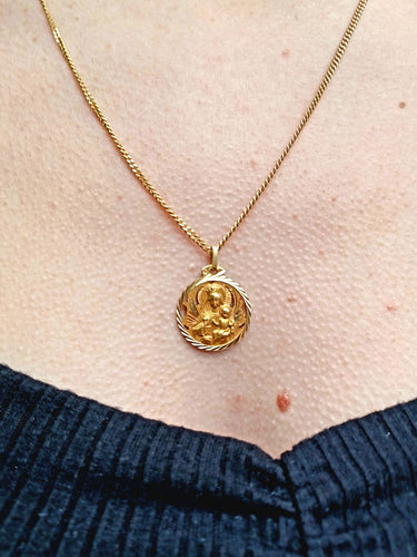 Pendentif Médaille Scapulaire En Or 58 Facettes 3101/1