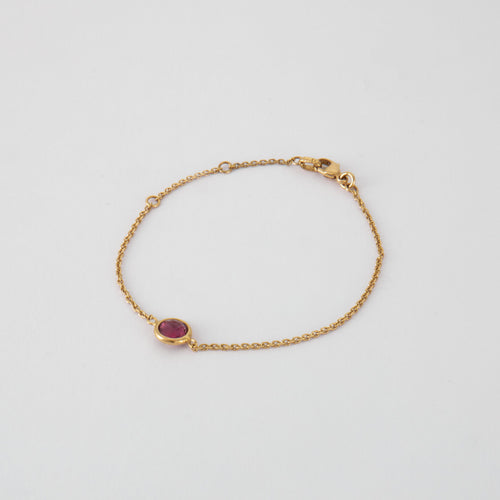 Bracelet Bracelet en Or jaune, pierre violette 58 Facettes