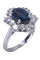 Bague BAGUE POMPADOUR SAPHIR DIAMANTS 58 Facettes 075641