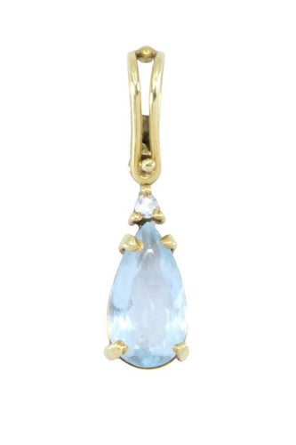Pendentif PENDENTIF AIGUE MARINE ET DIAMANT 58 Facettes 048831