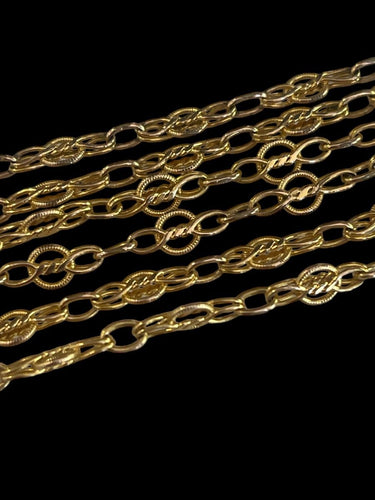 Collier Longue Chaine Ancienne Or Jaune 58 Facettes 1136122