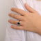 Bague 51 Bague Saphir Diamants 58 Facettes