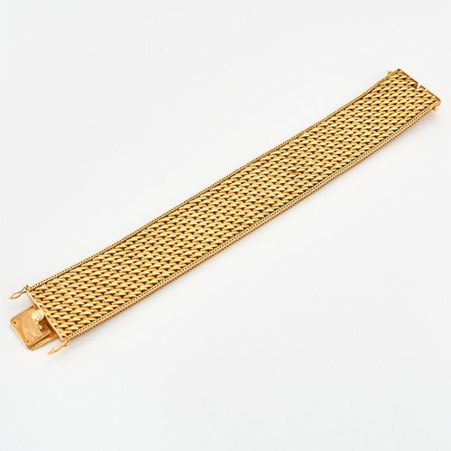 Bracelet Manchette Vintage en Or Jaune 58 Facettes