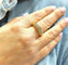 Bague Bague jonc en Or jaune & Diamants 58 Facettes