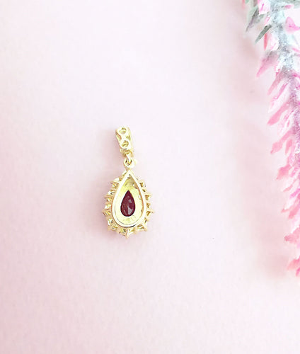 Collier Collier/Pendentif Or Jaune, Rubis & Diamants 58 Facettes AA 1581