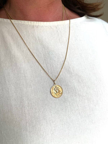 Pendentif MÉDAILLE SAINT CHRISTOPHE 58 Facettes 053681
