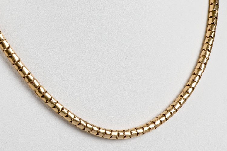 Collier Collier maille serpent en or massif 58 Facettes CLSERP111022-100