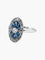 Bague Bague Art Déco Or Platine Saphirs Diamants 58 Facettes