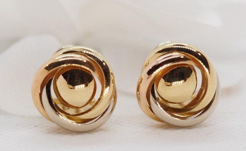 Boucles d'oreilles Boucles d'Oreilles Trois Ors 58 Facettes 30451