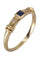 Bague 53 Bague moderne saphir et diamants 58 Facettes 079301