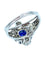 Bague Bague 19ème or, saphir et diamants 58 Facettes