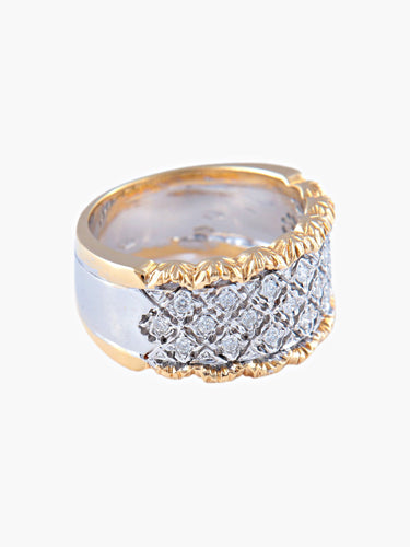 Bague 56 Bague Dentelle Diamants 58 Facettes