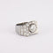 Bague 52.5 Bague en platine, diamants 58 Facettes