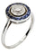 Bague BAGUE ART-DÉCO SAPHIRS ET DIAMANTS 58 Facettes 044631