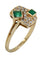 Bague BAGUE ÉMERAUDES TAILLE PRINCESSE ET DIAMANTS 58 Facettes 042781