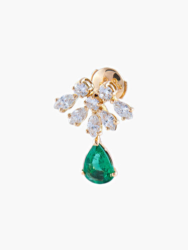 Boucles d'oreilles Boucles d'oreilles Emeraudes Diamants 58 Facettes