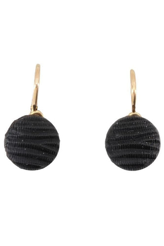 Boucles d'oreilles DORMEUSES EN JAIS NAPOLÉON III 58 Facettes 049691