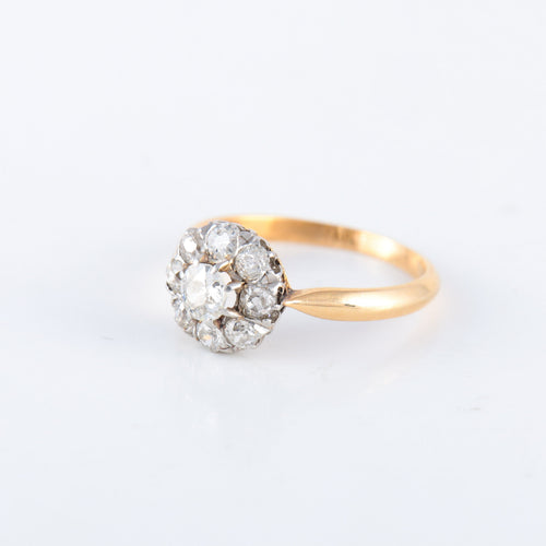 Bague Bague ancienne diamant or platine 58 Facettes