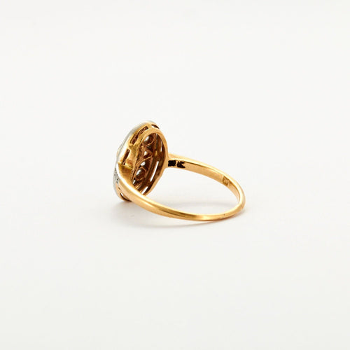 Bague Bague Ancienne Or Diamants 58 Facettes