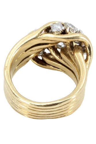 Bague 45 BAGUE ANCIENNE DIAMANTS 58 Facettes 052611