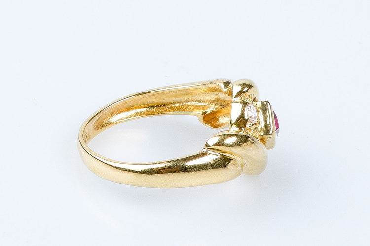 Bague 53 Bague en or massif 58 Facettes 111-215263-43