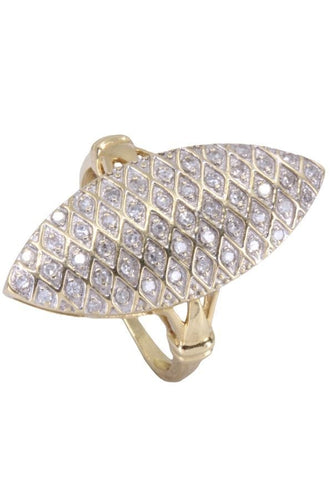 Bague 54 BAGUE MARQUISE DIAMANTS 58 Facettes 081241