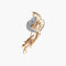 Broche Broche Paon Or rose et Diamants 58 Facettes 0