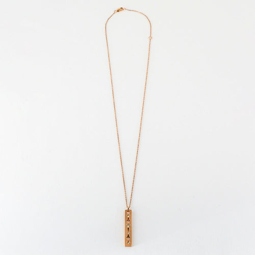 Collier DINH VAN - Chaine pendentif Pulse or rose et diamants 58 Facettes