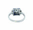 Bague Bague Art Déco platine, diamants et saphirs calibrés 58 Facettes