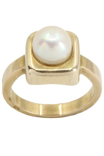 Bague BAGUE MODERNE PERLE 58 Facettes 052651