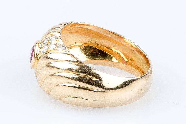 Bague Bague diamant rubis en or massif 58 Facettes 111.212778-65