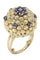 Bague 46 BAGUE BOULE SAPHIRS ET DIAMANT 58 Facettes 068541