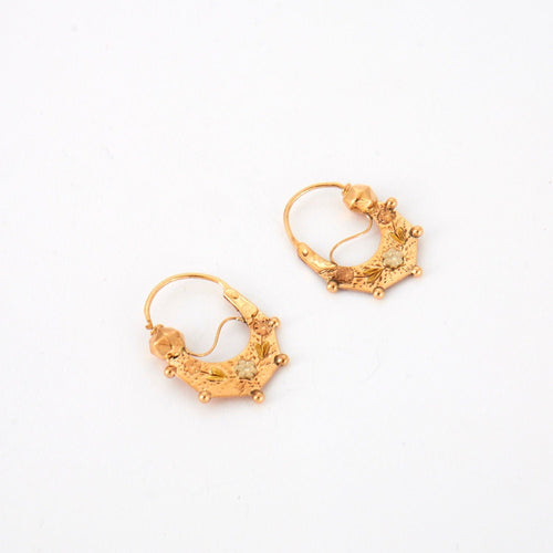 Boucles d'oreilles Créoles Savoyarde Or 58 Facettes