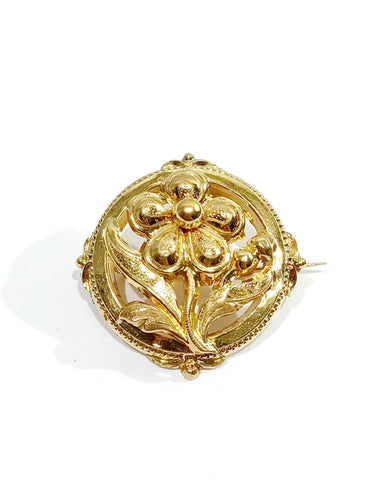 Broche Broche Art Nouveau Or Rose 58 Facettes