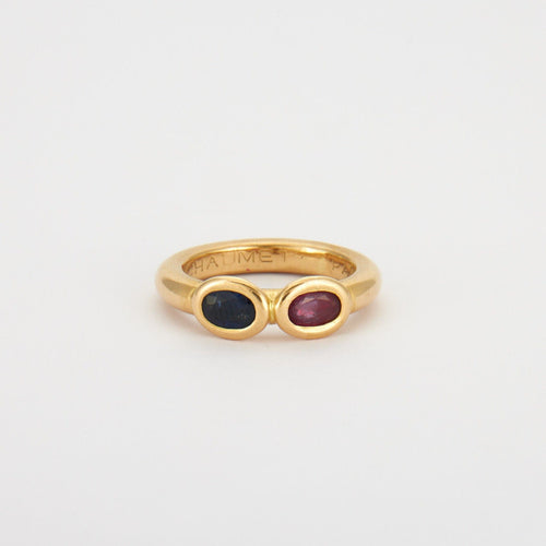 Bague 53 Chaumet - bague rubis, saphir 58 Facettes HS4272