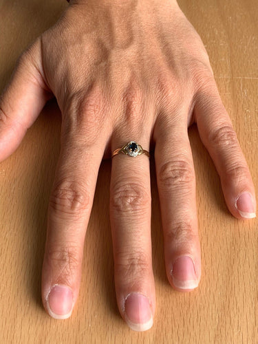 Bague 58 Bague Or Et Saphir 58 Facettes 3092/1