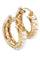Boucles d'oreilles CRÉOLES MODERNES PERLES 58 Facettes 064421