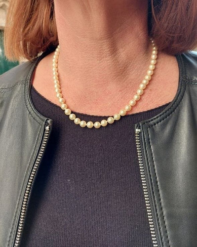 Collier Collier de perles chocker 58 Facettes 061711