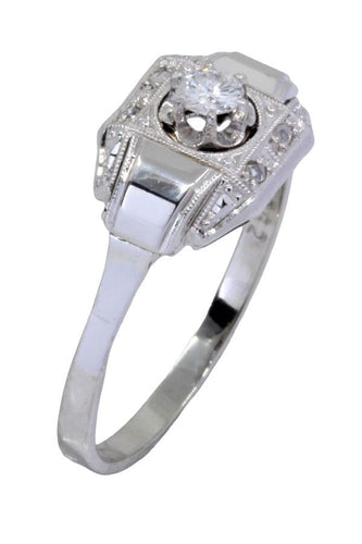 Bague BAGUE ART DÉCO DIAMANTS 58 Facettes 056961