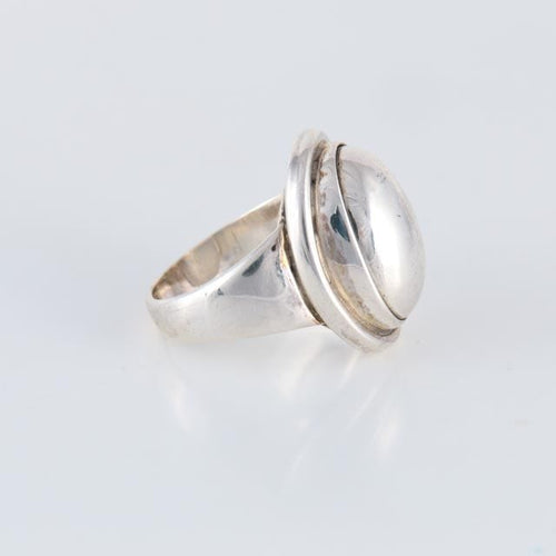 Bague 56 Georg Jensen - Bague Dôme Argent 58 Facettes