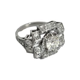 Bague 50 Bague Art Déco diamants 58 Facettes 1-1184/1