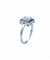 Bague Bague Art Déco platine, diamants et saphirs calibrés 58 Facettes