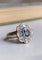 Bague 51 Bague Marguerite or blanc Saphir Diamants 58 Facettes