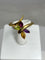 Bague Bague papillon en or jaune & pierres fines 58 Facettes