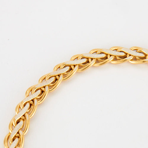 Bracelet Bracelet 2 ors maille tressée 58 Facettes EL11