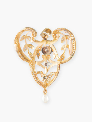 Pendentif Pendentif Or jaune Perle 1900 58 Facettes