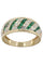 Bague BAGUE MODERNE ÉMERAUDES ET DIAMANTS 58 Facettes 043361