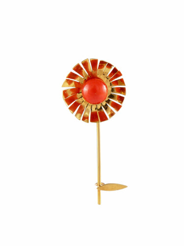 Broche Broche Fleur Corail 58 Facettes