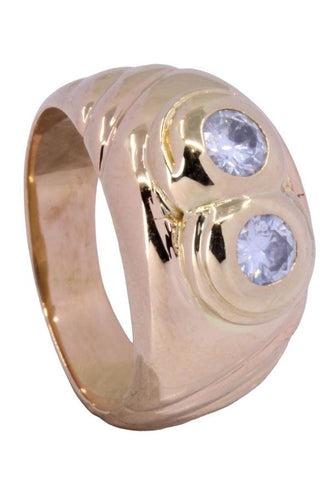 Bague 50 BAGUE JONC MODERNE DIAMANTS 58 Facettes 062981
