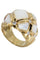 Bague BAGUE MODERNE NACRE ET DIAMANTS 58 Facettes 049481